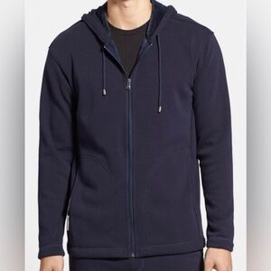 UGG Bownes Full Zip Fleece Hoodie in Navy Size L